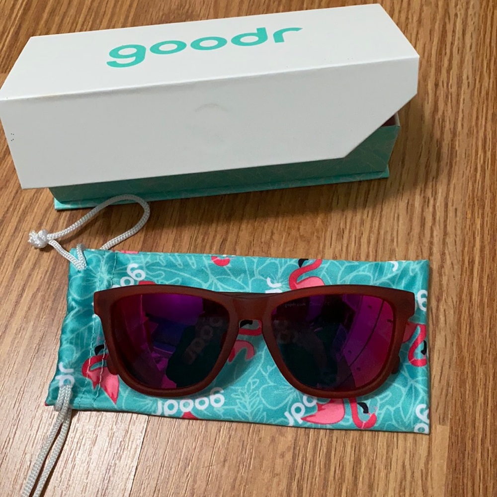Goodr Phoenix at a Bloody Mary bar sunglasses